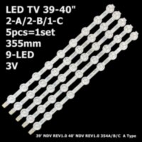 LED підсвітка TV 39-40" 3V 9-led 355mm 39PF3025D 40L1333DB VES400UNDC-01 VES390UNDC-01 5шт