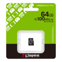 Карта пам'яті MicroSDXC 64GB UHS-I Class 10 Kingston Canvas R100MB/s (SDCS3/64GB)