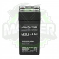 Акумуляторна батарея LogicPower LPM 4V 4AH (LPM 4 - 4 AH) AGM
