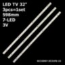 LED підсвітка TV Ergo 32" inch 598mm 7-led RF-EG320B32-0701S-07A1 GC32D07-ZC21FG-15 3шт