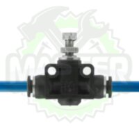 З'єднання INTERTOOL PT-2396 цангове пряме з регулятором для поліуретанових та ін. шлангів 6×6 мм