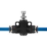 З'єднання INTERTOOL PT-2396 цангове пряме з регулятором для поліуретанових та ін. шлангів 6×6 мм