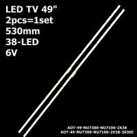 LED підсвітка TV 49" Samsung AOT_49_NU7300_NU7100 AOT-49-NU7300-2X38 JL.E490K2330-408BS V8N1-490SM0-R1 2шт