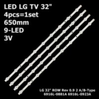 LED підсвітка TV 32" LG ROW Rev 0.6/ Rev 09 6916L-0881A 6916L-0923A (6916L-1030A 6916L-1031A) 4шт