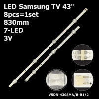 LED підсвітка TV 43" Samsung 7-led 830mm V5DN-430SMA-R1 V5DN-430SMB-R2 2015 SVS43 FHD FCOM 2015SVS43 8шт