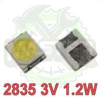 LED Світлодіод 2835 3V 1.2W SMD 100-120 lm (біло-лунний)