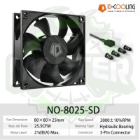 Вентилятор ID-Cooling NO-8025-SD, 80 мм, 12В 3PIN, Black