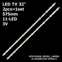 LED підсвітка TV 32" 32D1334DB VES315WNDL-01 VES315WNDS-2D-R02 JL.D320B1235-078CS-C 2шт. (Original)