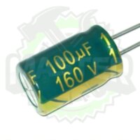 Конденсатор 100mF 160V Vent /13x21/ 105* Chongh, Lowesr
