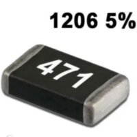 Резистор 470 Om +- 5% SMD 1206