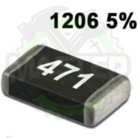 Резистор 470 Om +- 5% SMD 1206